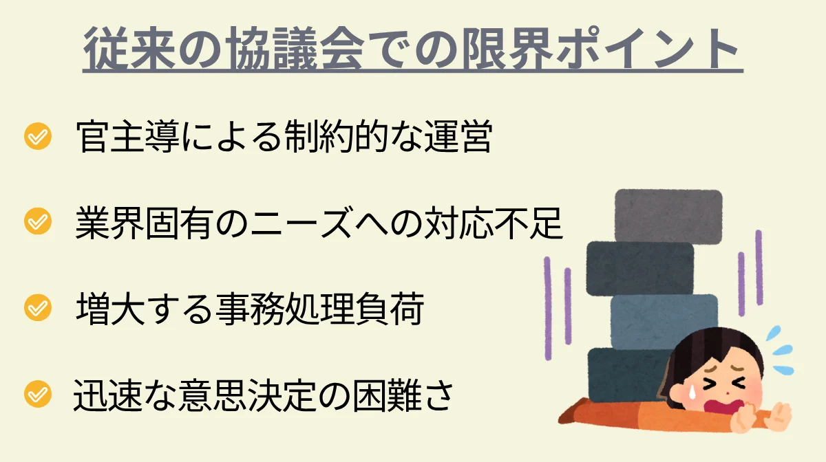 従来の協議会の限界