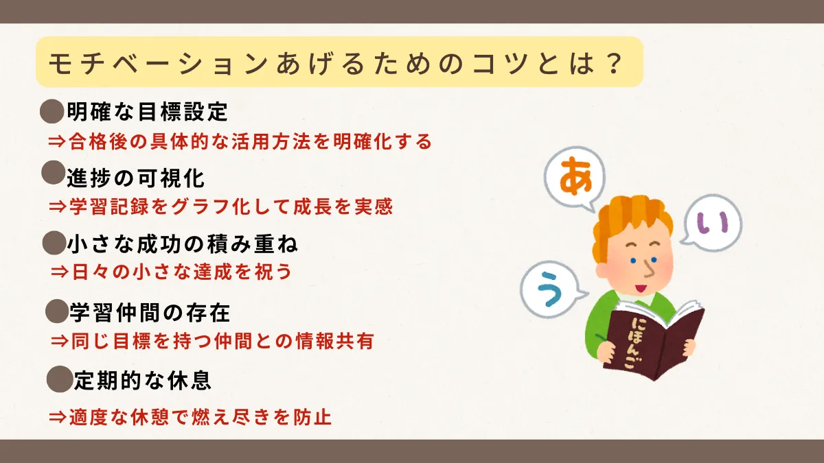 モチベーションをあげるコツとは?