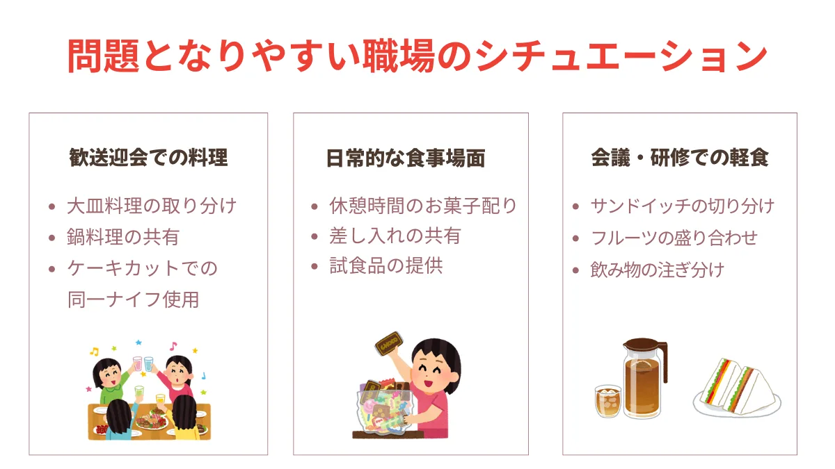 問題になりやすい職場のシチュエーション