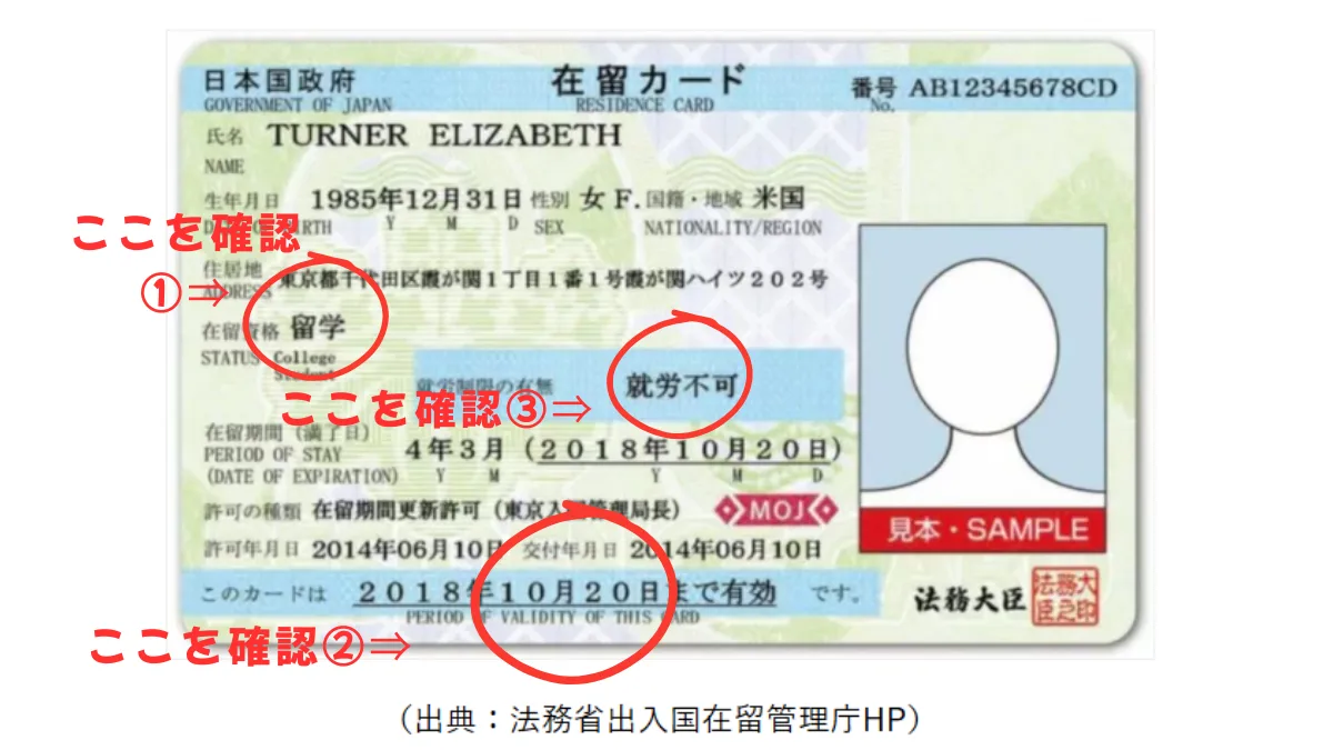 在留カード見方1