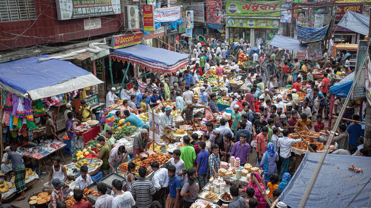 2．都市国家を除けば世界一のバングラデシュ人口密度