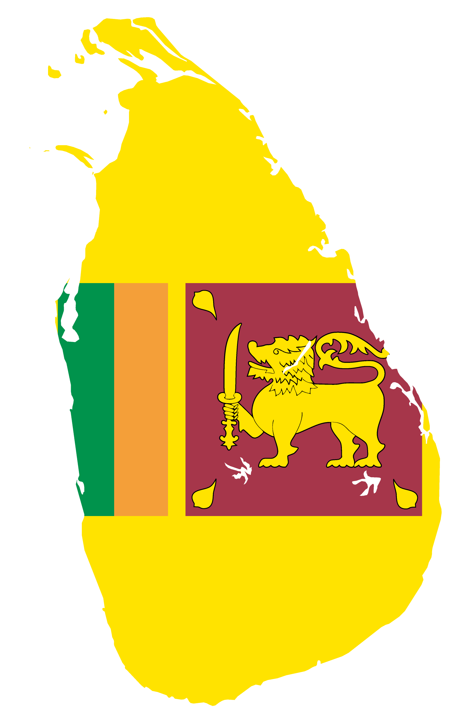 スリランカの地図